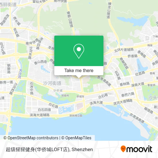 超级猩猩健身(华侨城LOFT店) map