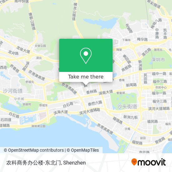 农科商务办公楼-东北门 map