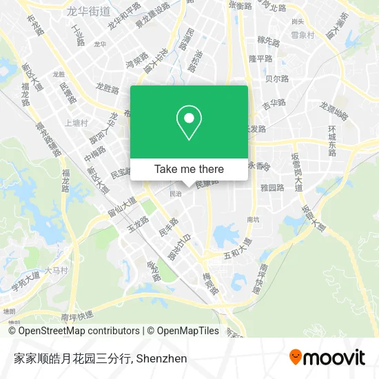 家家顺皓月花园三分行 map