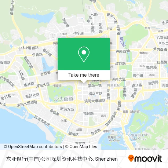 东亚银行(中国)公司深圳资讯科技中心 map