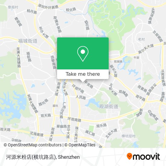 河源米粉店(横坑路店) map