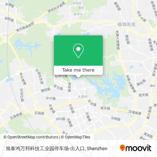 旭泰鸿万邦科技工业园停车场-出入口 map