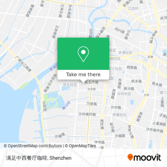 满足中西餐厅咖啡 map