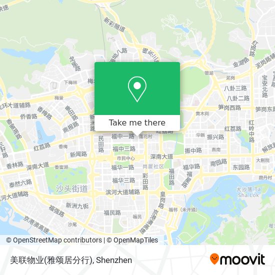美联物业(雅颂居分行) map