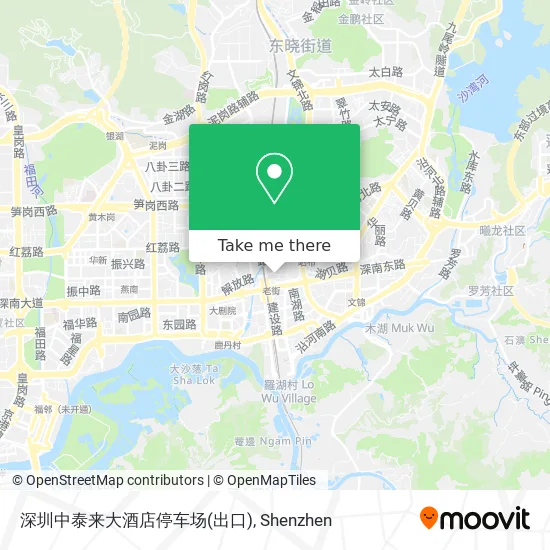 深圳中泰来大酒店停车场(出口) map