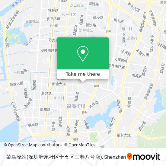 菜鸟驿站(深圳塘尾社区十五区三巷八号店) map