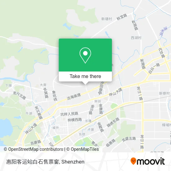 惠阳客运站白石售票窗 map