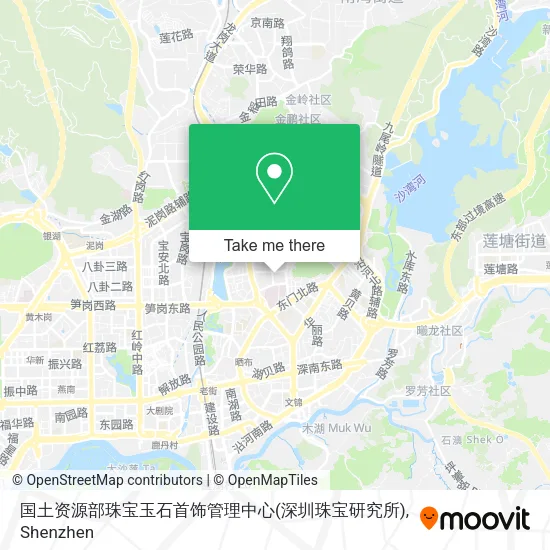 国土资源部珠宝玉石首饰管理中心(深圳珠宝研究所) map