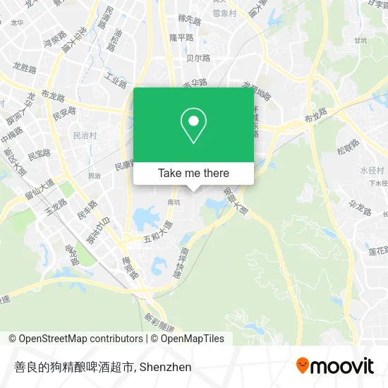 善良的狗精酿啤酒超市 map