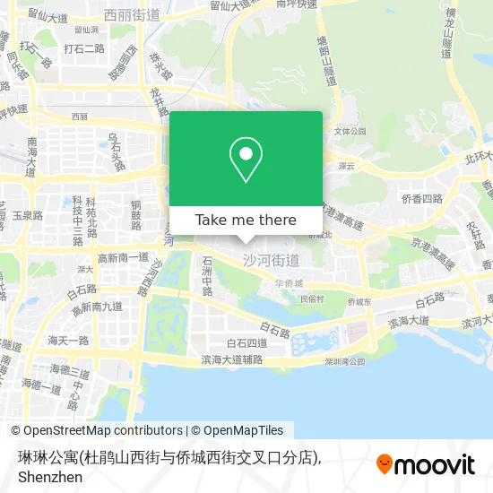 琳琳公寓(杜鹃山西街与侨城西街交叉口分店) map