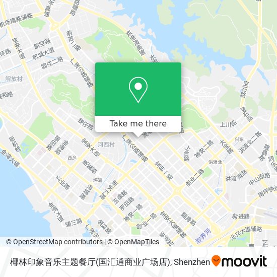 椰林印象音乐主题餐厅(国汇通商业广场店) map