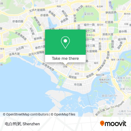 电白鸭粥 map