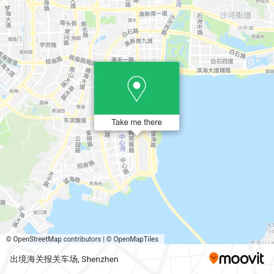 出境海关报关车场 map