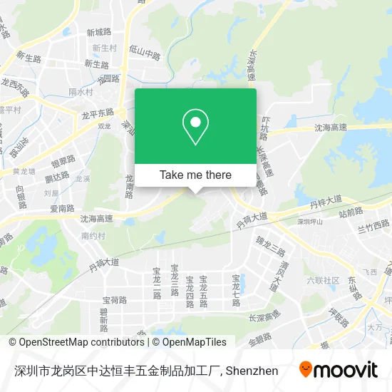 深圳市龙岗区中达恒丰五金制品加工厂 map