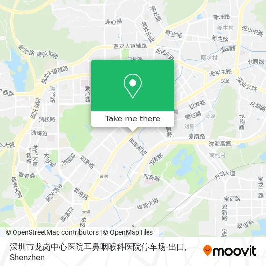 深圳市龙岗中心医院耳鼻咽喉科医院停车场-出口 map