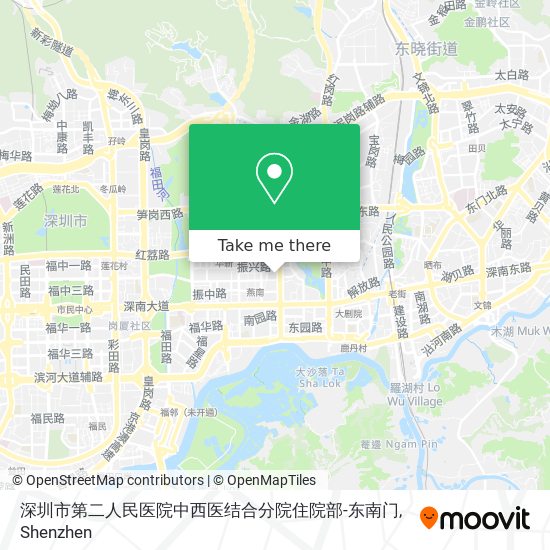 深圳市第二人民医院中西医结合分院住院部-东南门 map