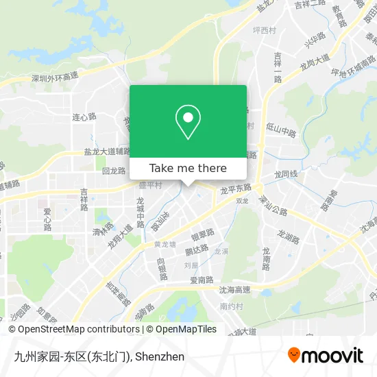 九州家园-东区(东北门) map
