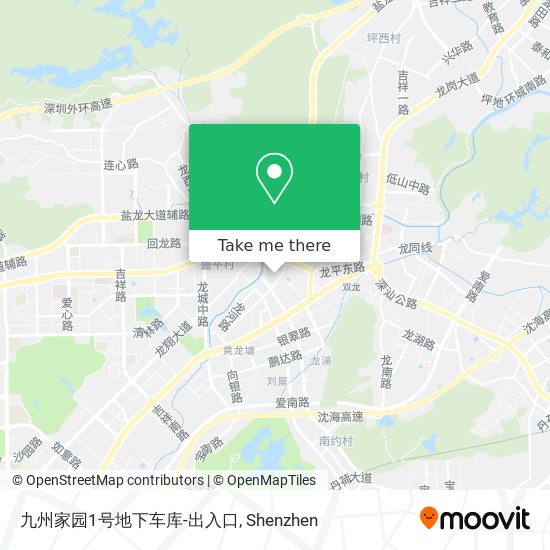 九州家园1号地下车库-出入口 map