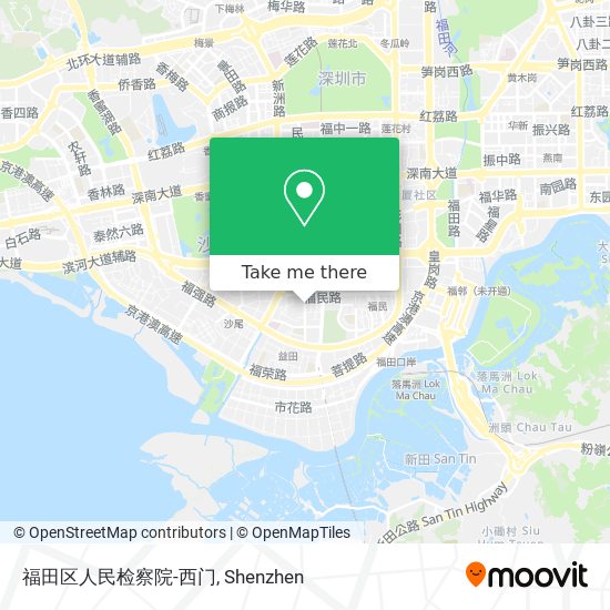 福田区人民检察院-西门 map