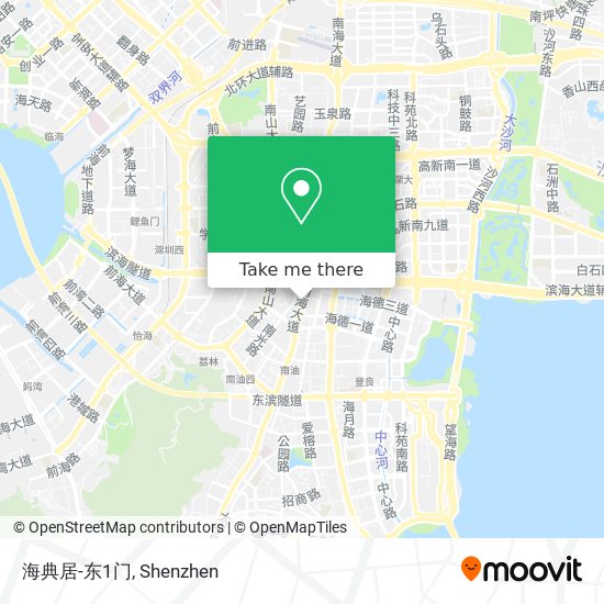 海典居-东1门 map