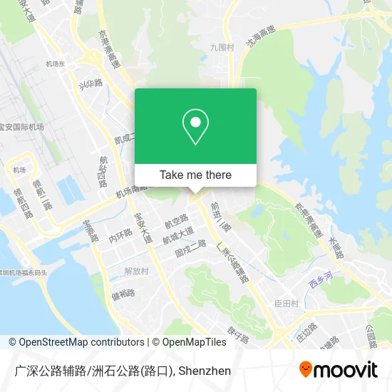 广深公路辅路/洲石公路(路口) map