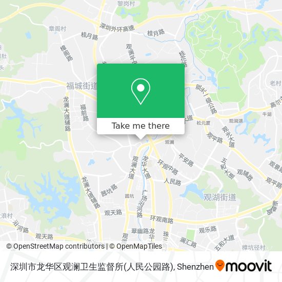 深圳市龙华区观澜卫生监督所(人民公园路) map