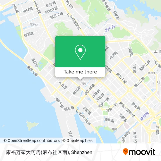 康福万家大药房(麻布社区南) map