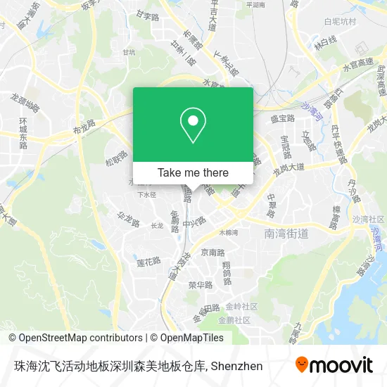珠海沈飞活动地板深圳森美地板仓库 map