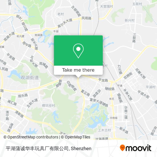 平湖蒲诚华丰玩具厂有限公司 map