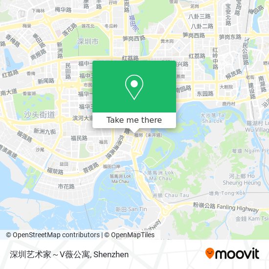 深圳艺术家～V薇公寓 map