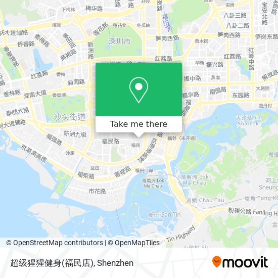 超级猩猩健身(福民店) map