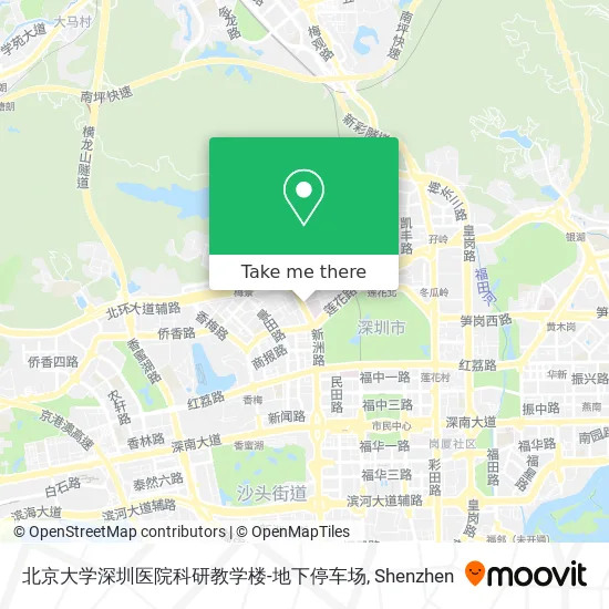 北京大学深圳医院科研教学楼-地下停车场 map