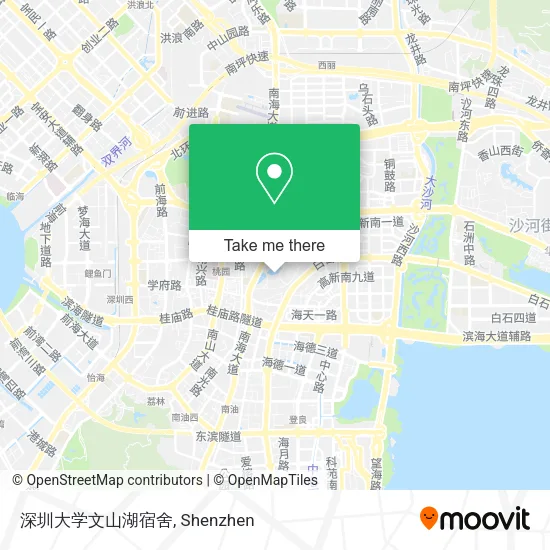 深圳大学文山湖宿舍 map