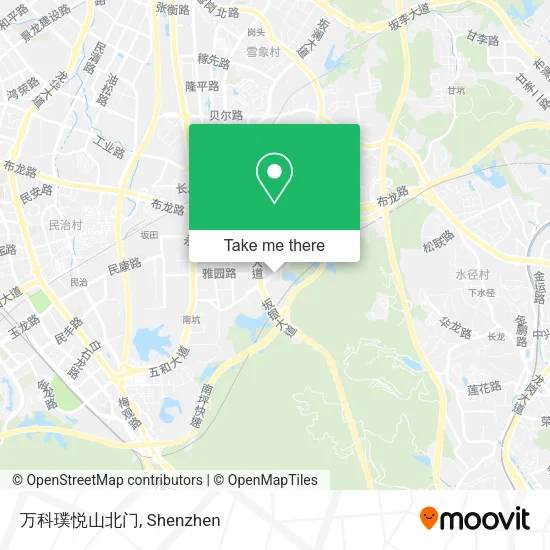 万科璞悦山北门 map