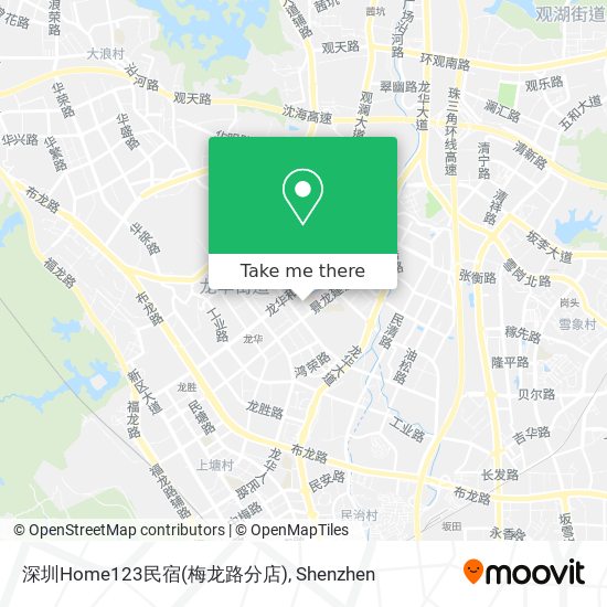 深圳Home123民宿(梅龙路分店) map