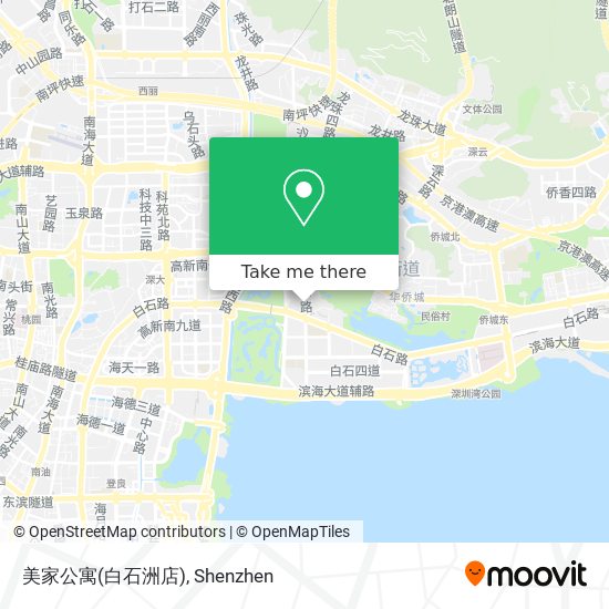 美家公寓(白石洲店) map
