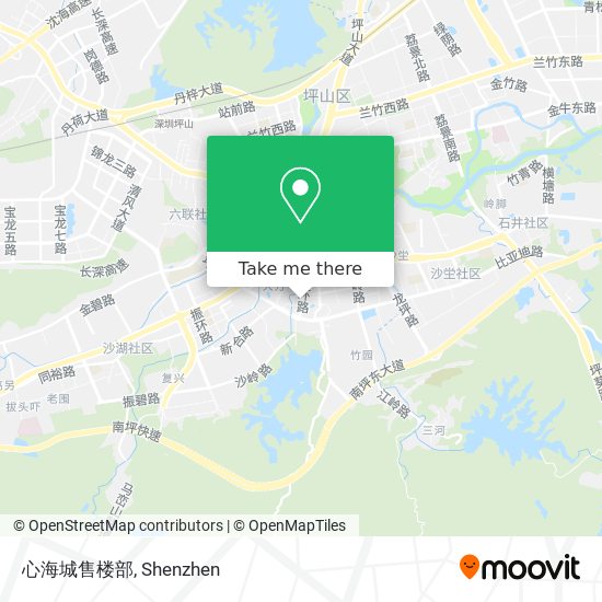 心海城售楼部 map