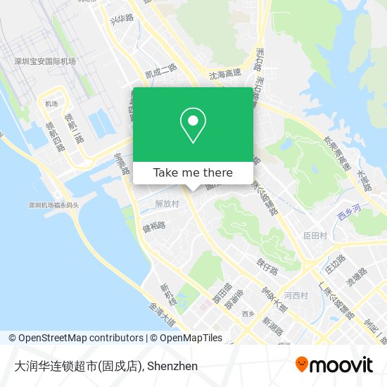 大润华连锁超市(固戍店) map