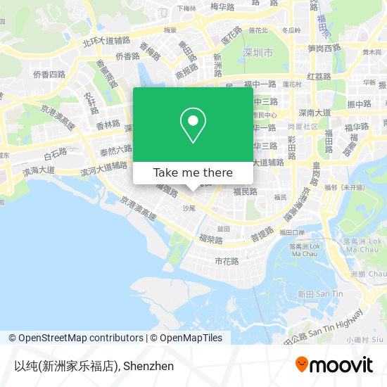 以纯(新洲家乐福店) map