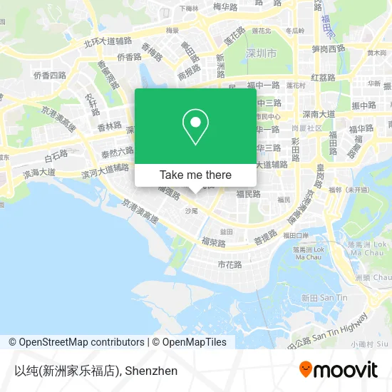 以纯(新洲家乐福店) map