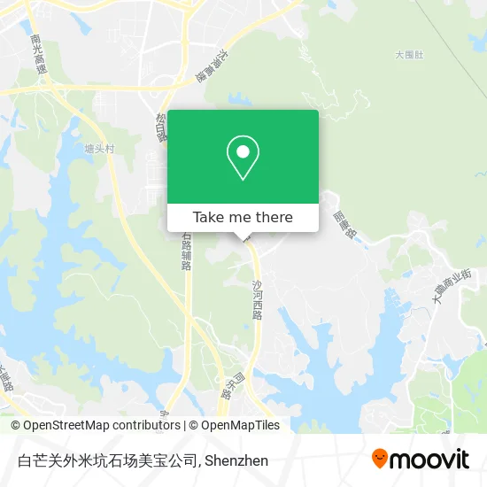 白芒关外米坑石场美宝公司 map