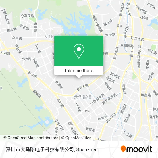深圳市大马路电子科技有限公司 map
