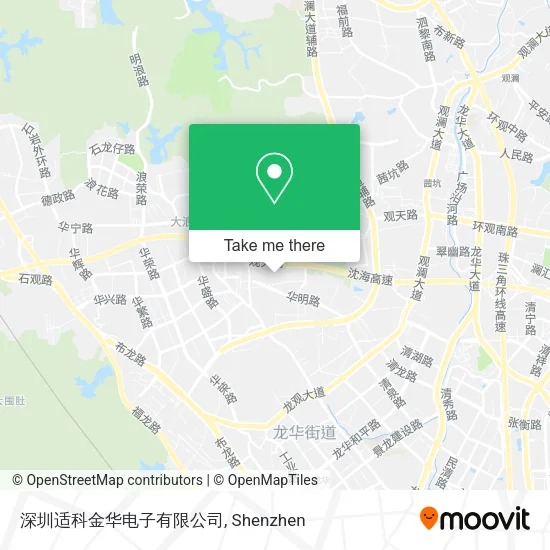 深圳适科金华电子有限公司 map