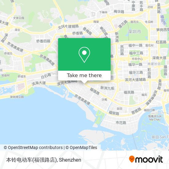 本铃电动车(福强路店) map