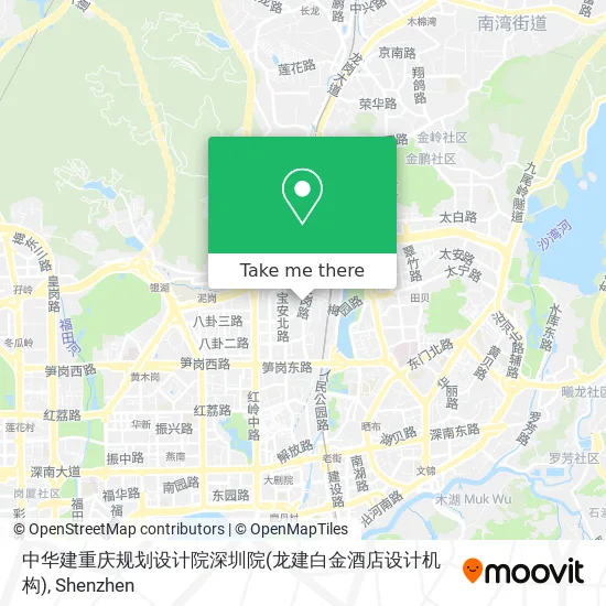 中华建重庆规划设计院深圳院(龙建白金酒店设计机构) map