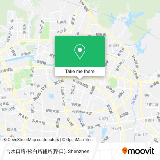 合水口路/松白路辅路(路口) map