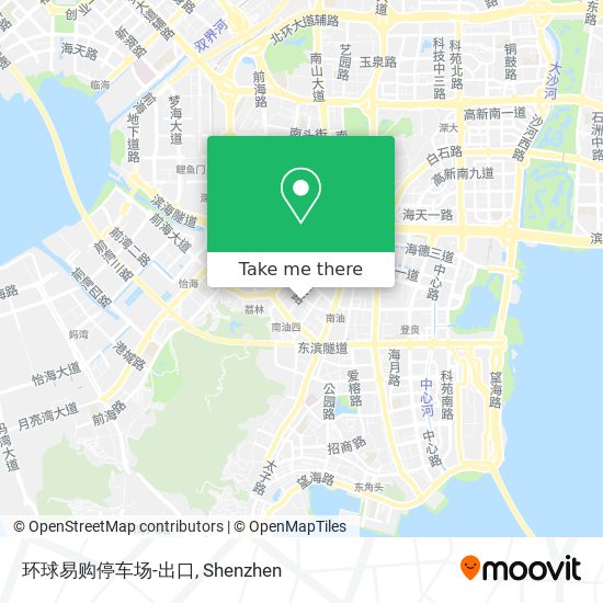 环球易购停车场-出口 map