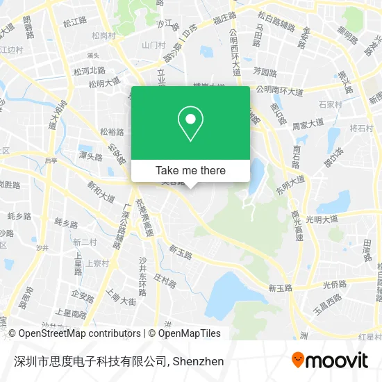 深圳市思度电子科技有限公司 map
