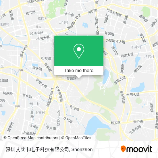 深圳艾莱卡电子科技有限公司 map