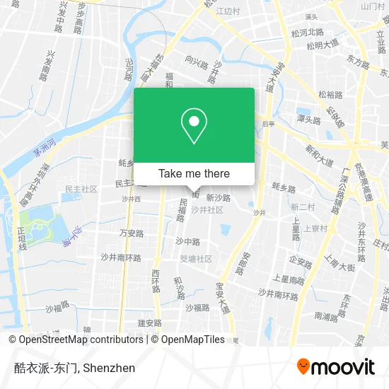 酷衣派-东门 map